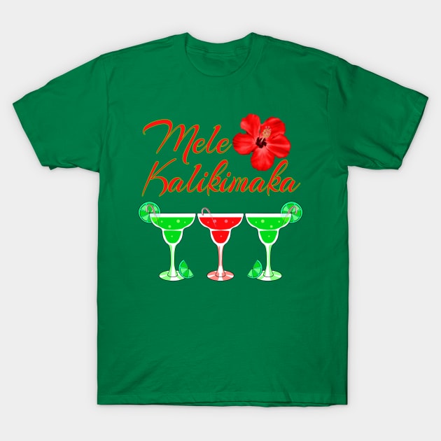 Mele Kalikimaka Hawaii Christmas Cocktail Party T-Shirt by macdonaldcreativestudios